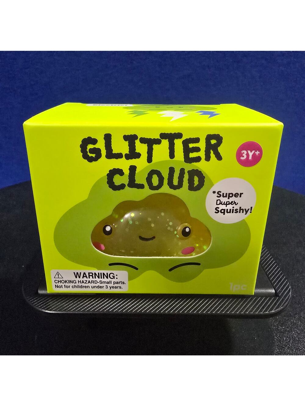 Glitter Cloud Super Duper Squishy Toy Glittery Stress Relief Sensory (Yellow)